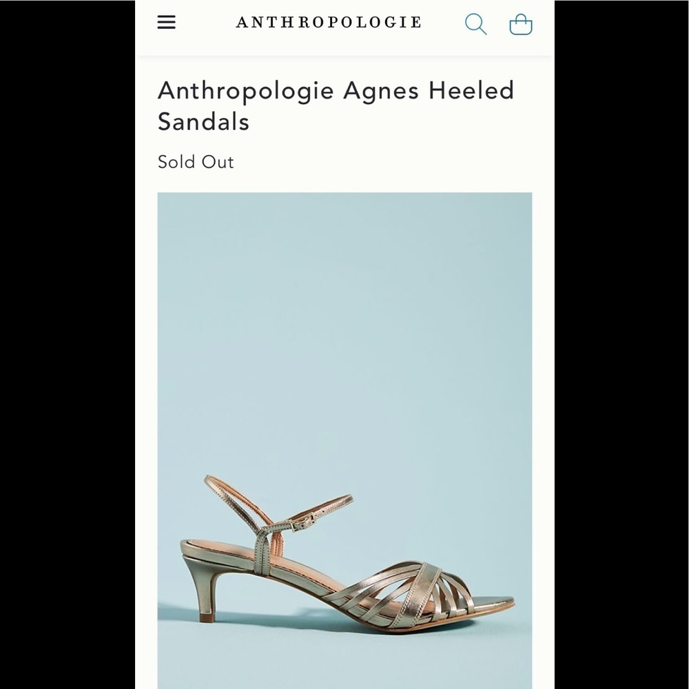 New Anthropologie Agnes heeled sandals 7 wedding